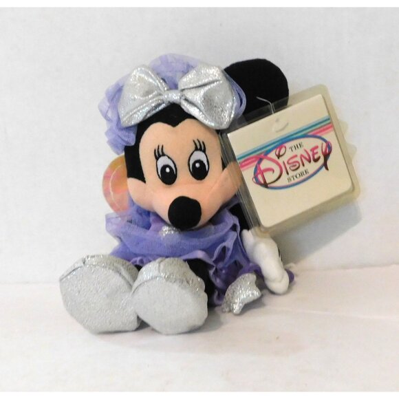 Disney Store Sugar Plum Minnie Mouse Mini Bean Bag Plush Doll Nutcracker 9 Inch - Picture 5 of 6